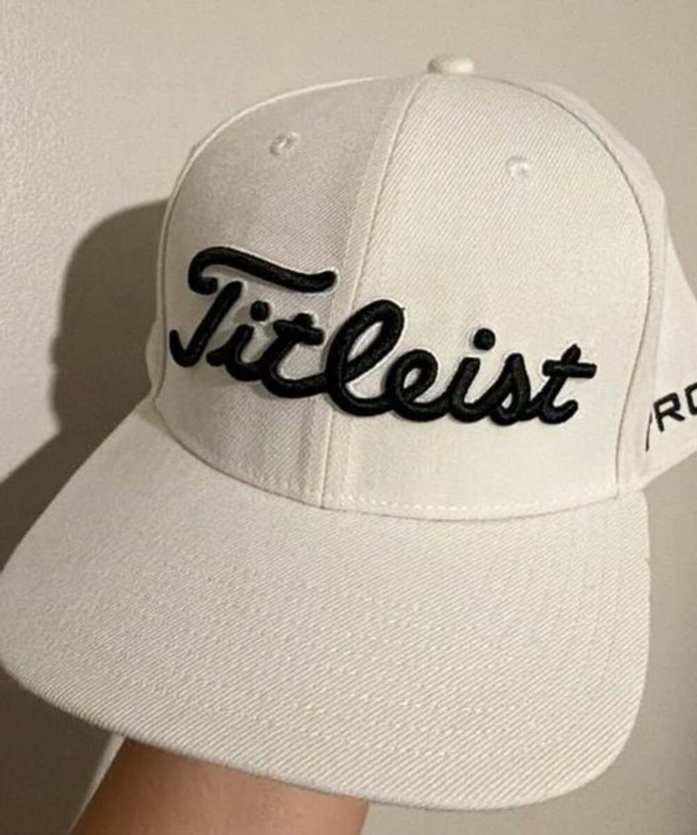 Titleist Pro V1 FootJoy Golf Hat Snapback White Black